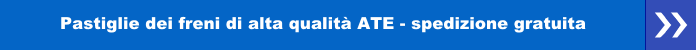 Pastiglie dei freni di alta qualità ATE - spedizione gratuita