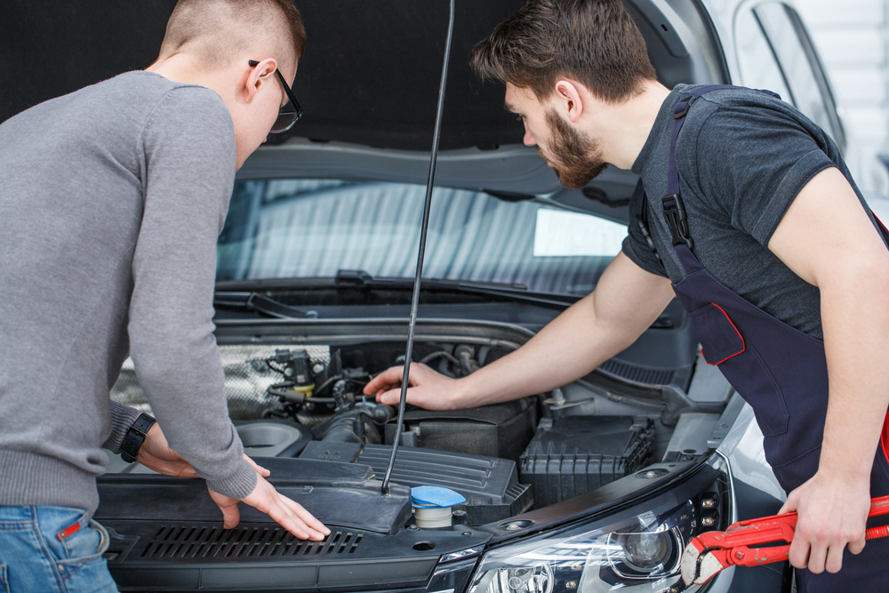 Durante il controllo in un'autofficina