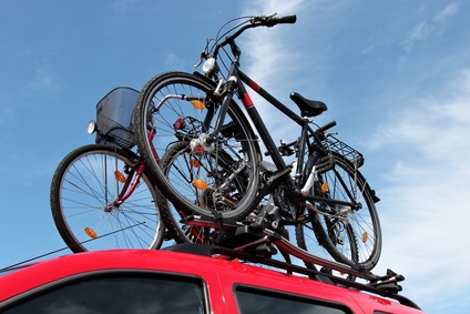 portabici per il tetto dell'auto