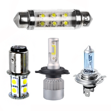 Negozio di lampadine per auto