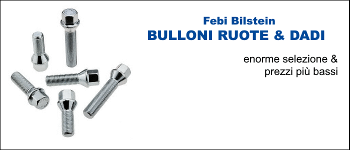 Compra online le borchie e i bulloni per ruote Febi