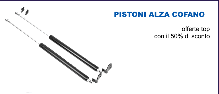 Negozio online di pistoni alza cofano