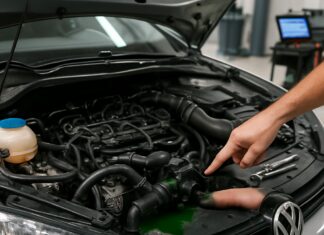 Perché la mia VW Golf 6 perde liquido refrigerante? Guida alla pompa dell’acqua e al termostato